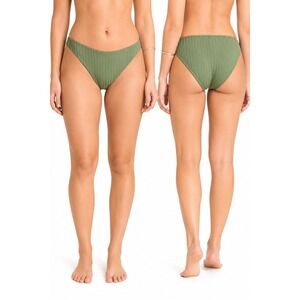 Women's Swim Bottom by Vitamin A Ribbed Green XXL New With Tags
